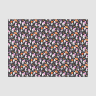 Cute Halloween Ghosts with Mushrooms Decoupage  Tissue Paper