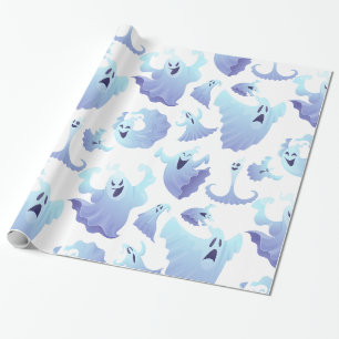 Cute Halloween Ghosts Wrapping Paper