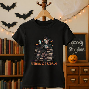 Cute Halloween Gift for Librarians & Readers T-Shirt