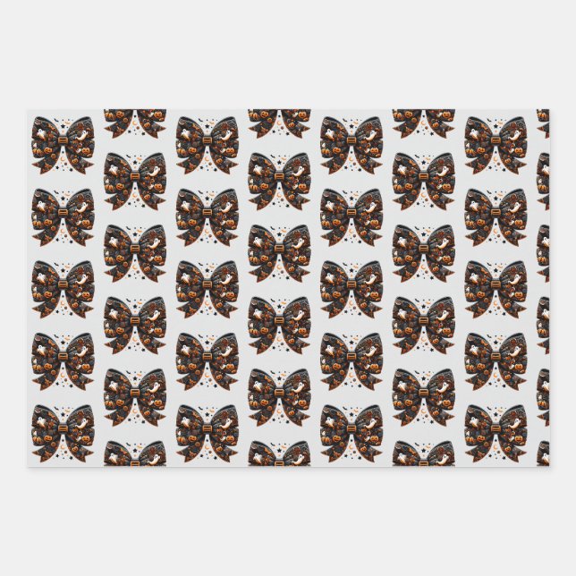 Cute Halloween Gift Wrapping Paper (Front)
