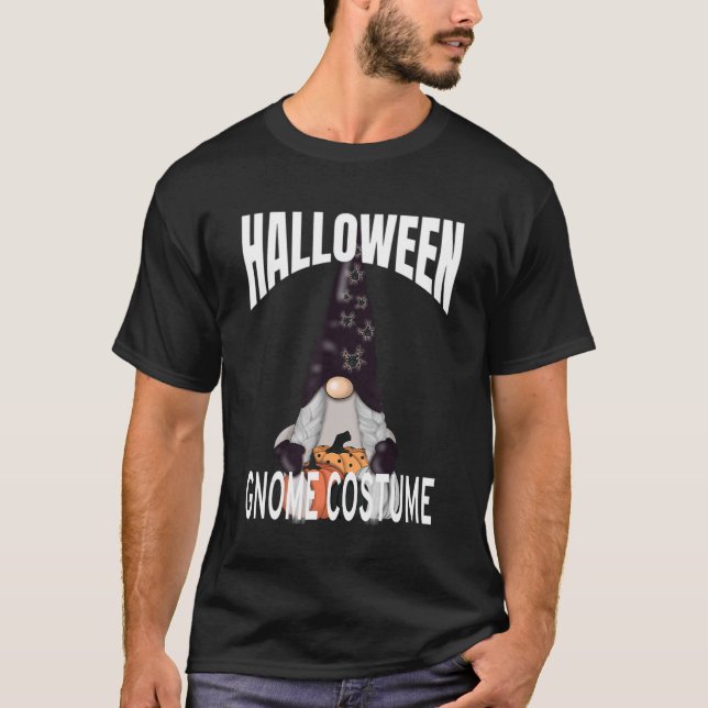 Cute Halloween Gnome Costume 3 T-Shirt (Front)
