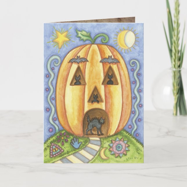 Cute Halloween Greeting Cards (Front)