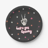 Cute Halloween Groovy Skeleton