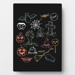 Cute Halloween Halloween Boo Pumpkin Plaque