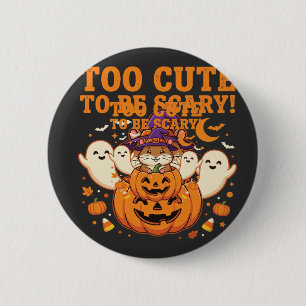 Cute Halloween Hamster Pumpkin Ghost Design_1 6 Cm Round Badge