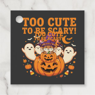 Cute Halloween Hamster Pumpkin Ghost Design_1 Favour Tags