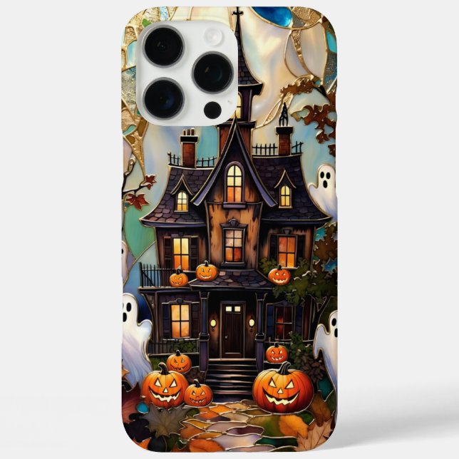 Cute Halloween Haunted House Phone Case (Back)