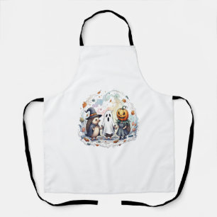 Cute Halloween Hedgehogs Costume Apron