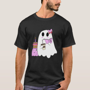 Cute Halloween How to Be Spooky Ghost Boo Pink Pum T-Shirt