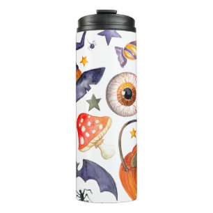 Cute Halloween illustration Thermal Tumbler