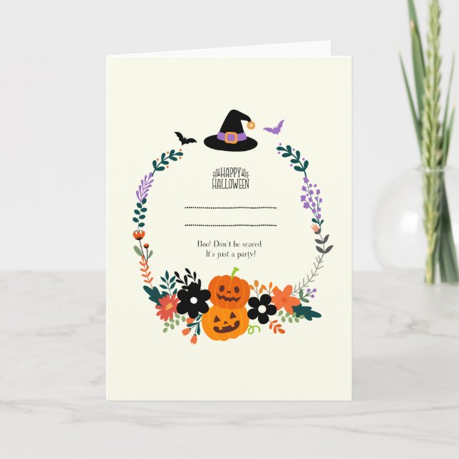 Cute Halloween Invitation (Front)