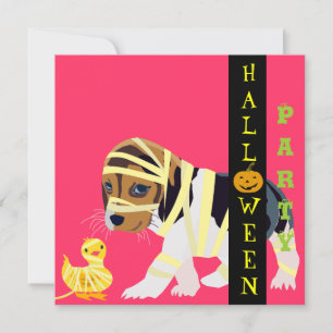 Cute Halloween Invitation Card - Customisable