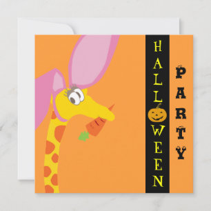 Cute Halloween Invitation Card - Customisable