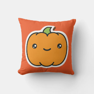Cute Halloween Jack-o-lantern Argyle Cushion