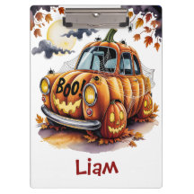 Cute Halloween Jack O Lantern Pumpkin Car Spooky