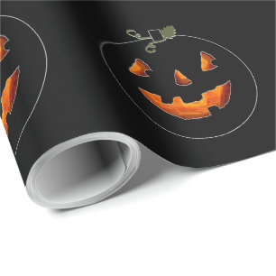 Cute Halloween Jack-o'-lantern Wrapping Paper