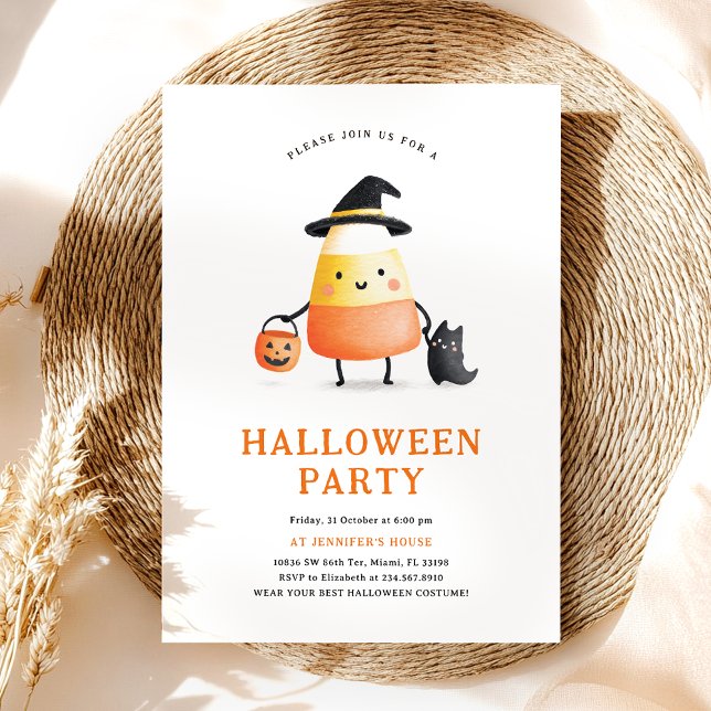 Cute Halloween Kids Party Invitation (Creator Uploaded)
