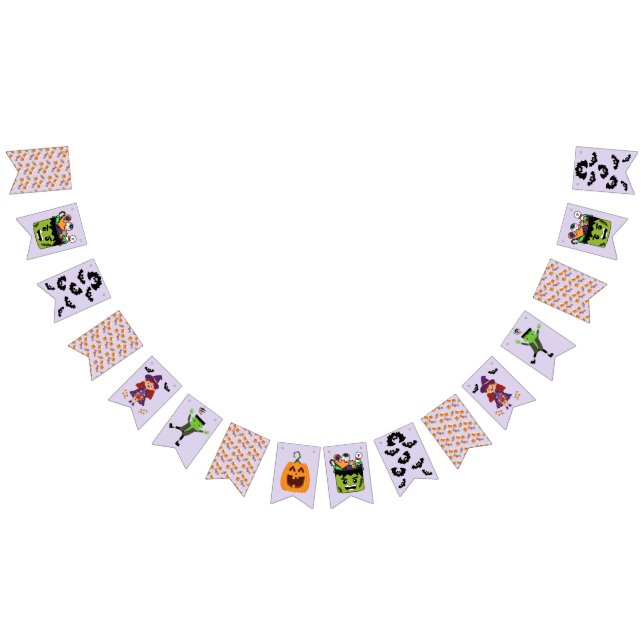 Cute Halloween Kids Party Supplie Bunting (All)