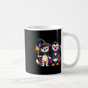 Cute Halloween Kids Penguin Vampire Cat Witch Funn Coffee Mug