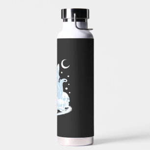 Cute Halloween Kitten Cat Gothic Aesthetic Essenti Water Bottle
