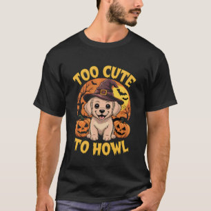 Cute Halloween Labrador Retriever Dog Puppy Witche T-Shirt