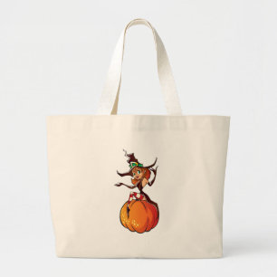 Cute Halloween Large Tote Bag