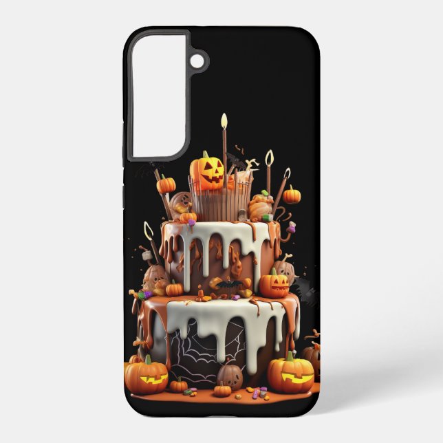 CUTE HALLOWEEN LAYER CAKE SAMSUNG GALAXY S22+ CASE (Back)