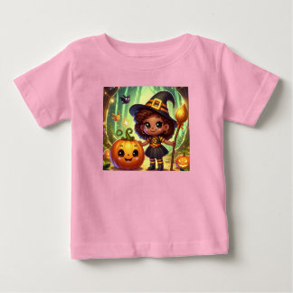 Cute Halloween little witch Baby T-Shirt