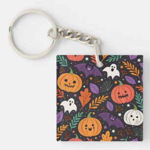 Cute Halloween Magic Pattern Key Ring