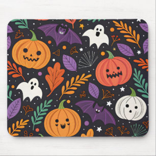 Cute Halloween Magic Pattern Mouse Pad