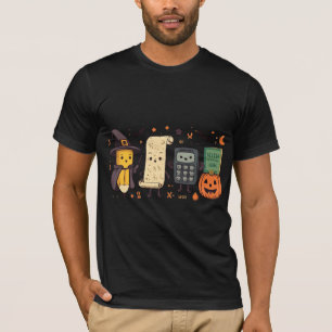 Cute Halloween Math Teacher Shirt Pumpkin Calculat