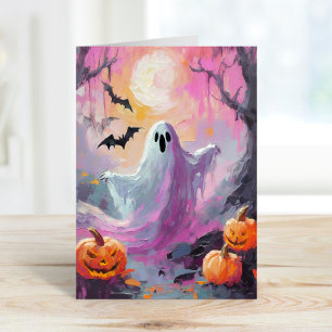 Cute Halloween Modern Art Card