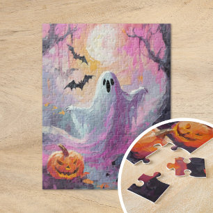 Cute Halloween Modern Art Jigsaw Puzzle
