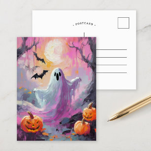 Cute Halloween Modern Art Postcard