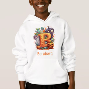 Cute Halloween Monogram Letter B Hoodie