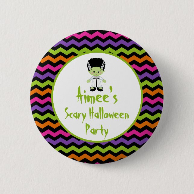 Cute Halloween Monster Girl Halloween Party 6 Cm Round Badge (Front)