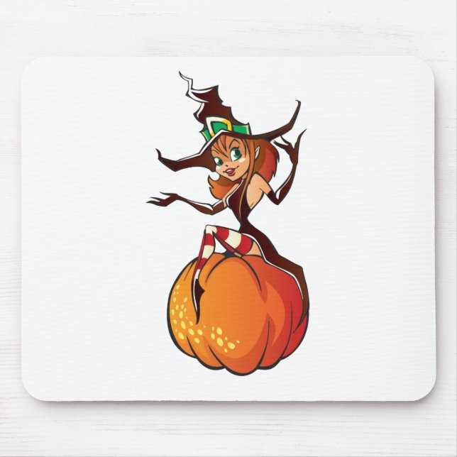 Cute Halloween Mouse Pad (Front)