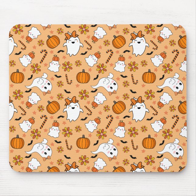 Cute Halloween Mouse Pad (Front)
