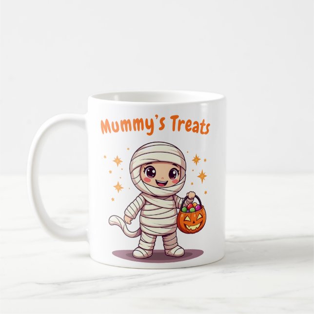 Cute halloween mummy mug (Left)