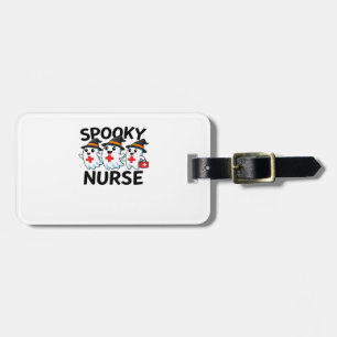 Cute Halloween Nurse Ghosts Cartoon Classic T-Shir Luggage Tag