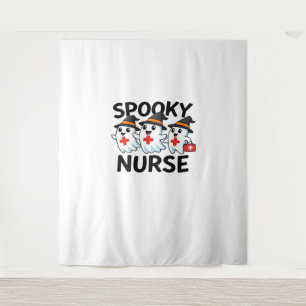 Cute Halloween Nurse Ghosts Cartoon Classic T-Shir Tapestry