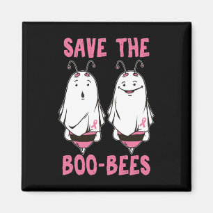 Cute Halloween October Breast Cancer Awareness Sav Magnet