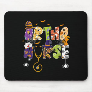 Cute Halloween Ortho Nurse Boo Boo Crew Ghost Spoo Mouse Pad