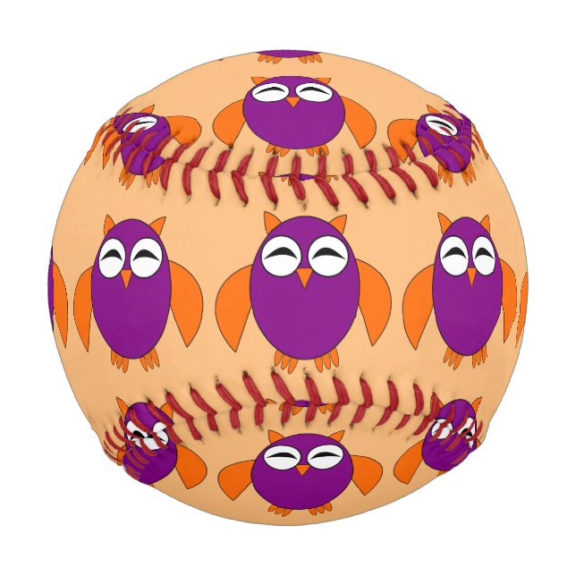 Cute Halloween Owl Baseball (Front)