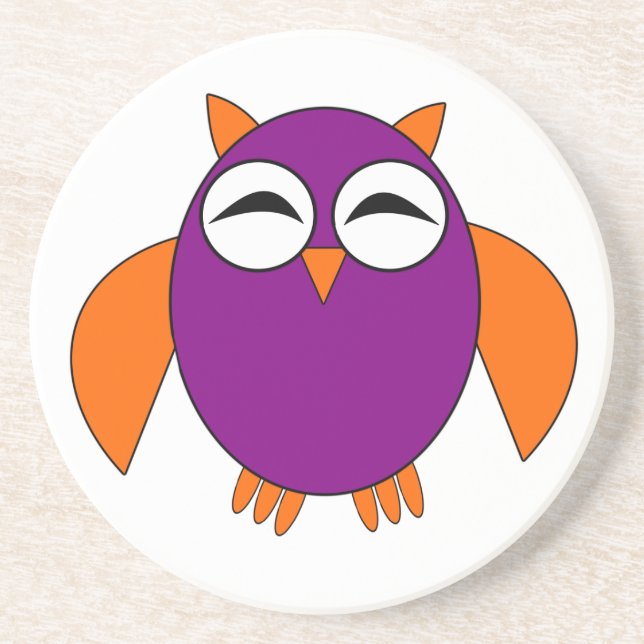 Cute Halloween Owl Coasters (Front)