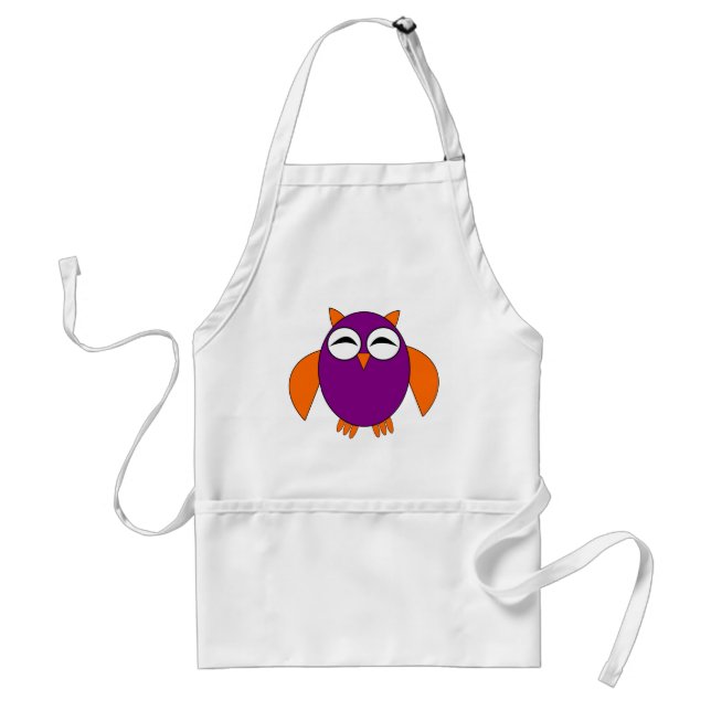 Cute Halloween Owl Cooking Apron (Front)