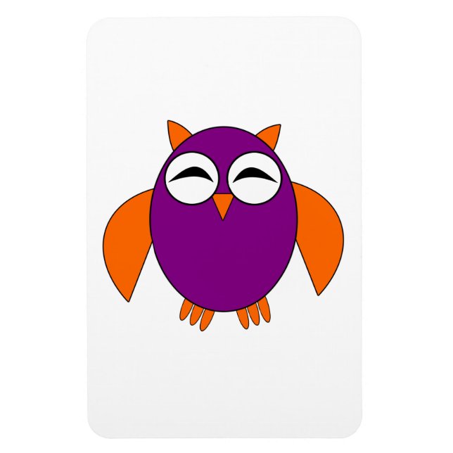 Cute Halloween Owl Magnet (Vertical)