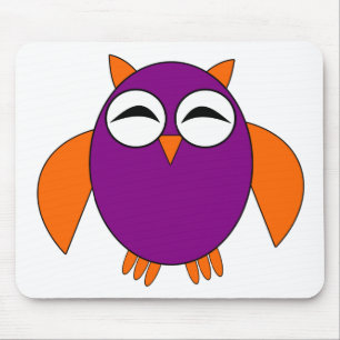 Cute Halloween Owl Mousepad
