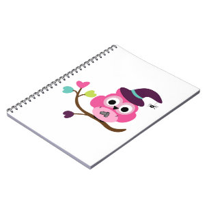 Cute Halloween Owl Notebook