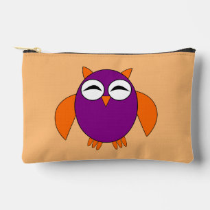 Cute Halloween Owl Patterned Accessory Pouch